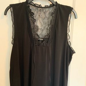 Black laced blouse